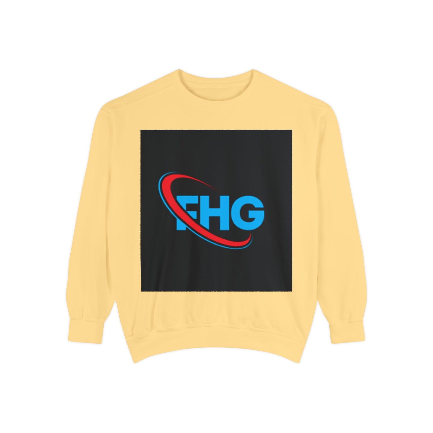 Unisex Garment-Dyed Sweatshirt with FHG Logo - Team Spirit Apparel for Community Engagement