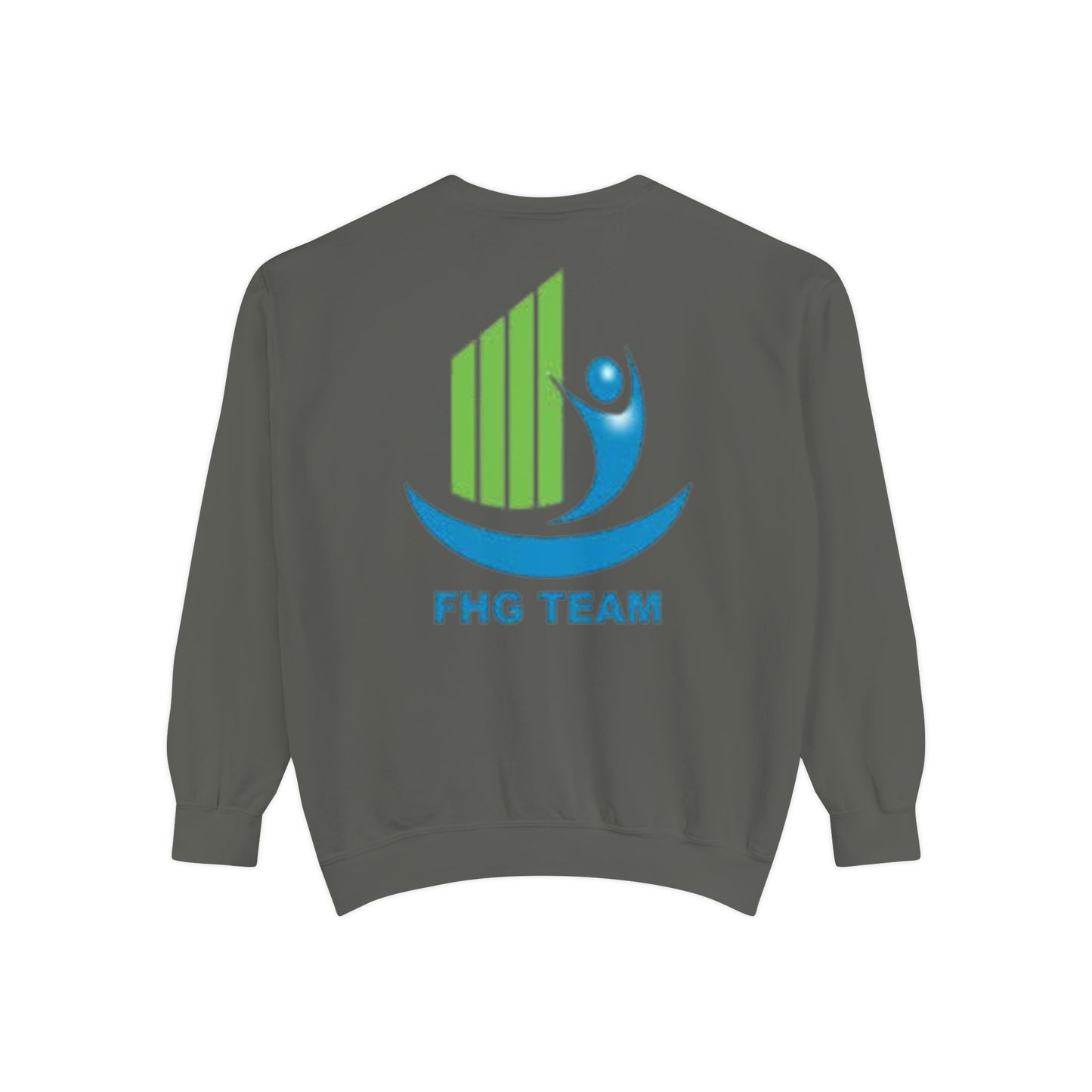 Unisex Garment-Dyed Sweatshirt with FHG Logo - Team Spirit Apparel for Community Engagement
