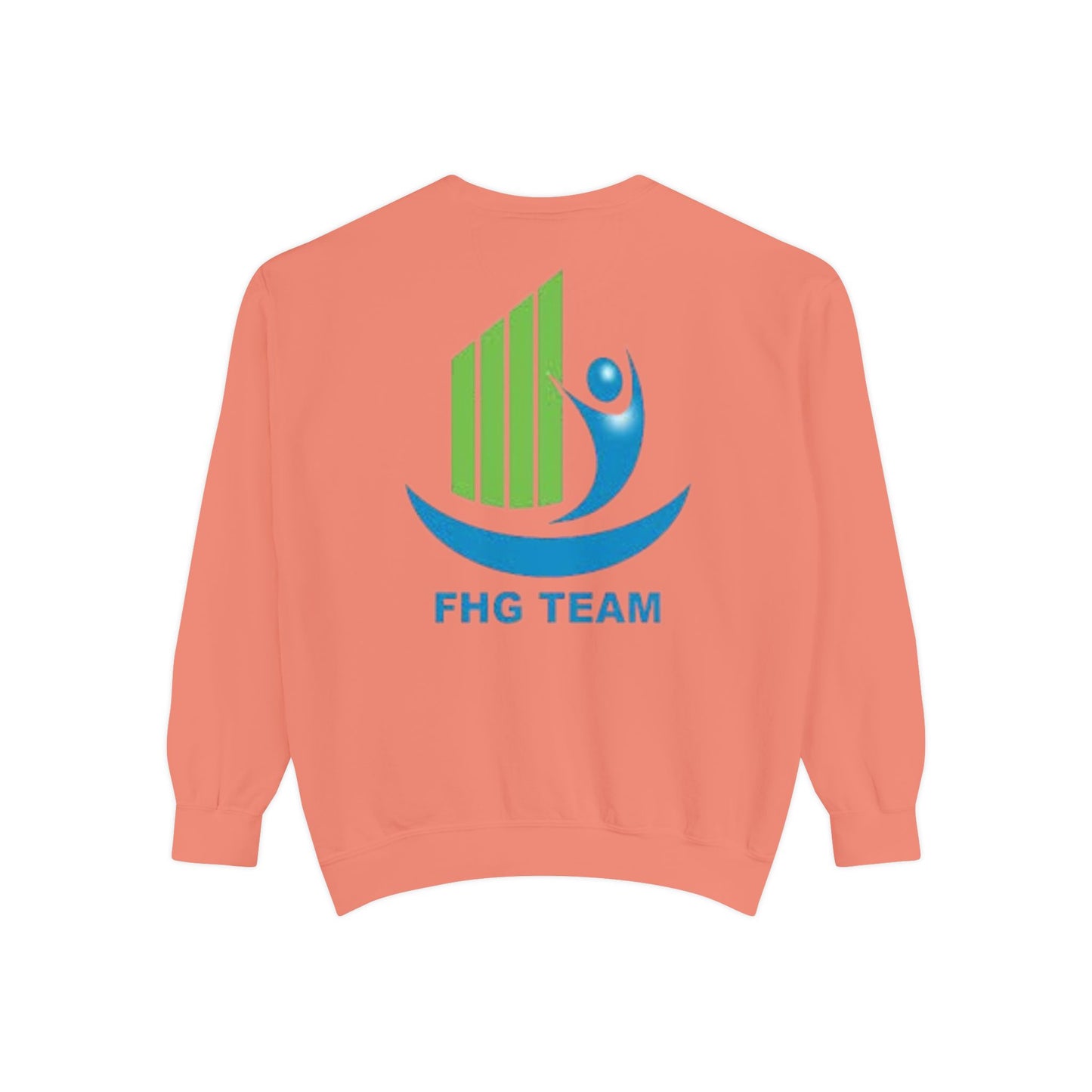 Unisex Garment-Dyed Sweatshirt with FHG Logo - Team Spirit Apparel for Community Engagement