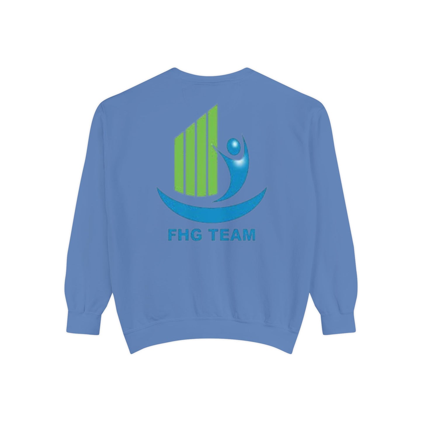 Unisex Garment-Dyed Sweatshirt with FHG Logo - Team Spirit Apparel for Community Engagement