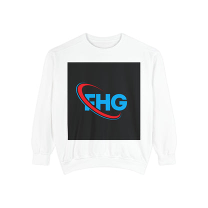 Unisex Garment-Dyed Sweatshirt with FHG Logo - Team Spirit Apparel for Community Engagement