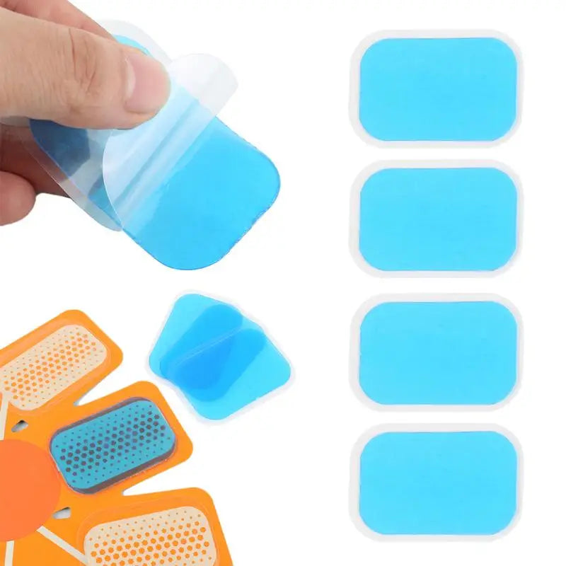 Fitness Gel Pads Abdominal ABS EMS Trainer Weight Loss Muscle Stimulator