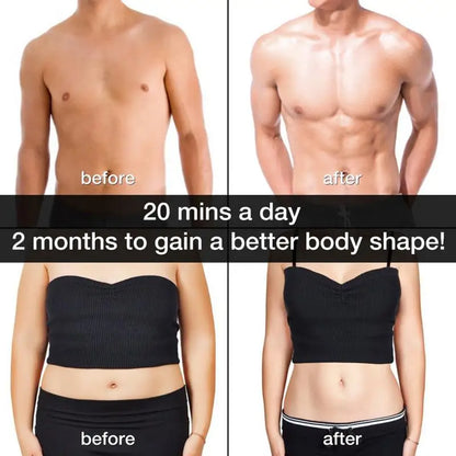 Fitness Gel Pads Abdominal ABS EMS Trainer Weight Loss Muscle Stimulator