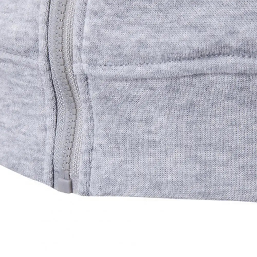 Autumn Men Sweatshirts Long Sleeve Jacket Hoodie Zipper Closure Jacket Male