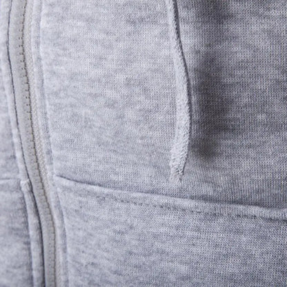 Autumn Men Sweatshirts Long Sleeve Jacket Hoodie Zipper Closure Jacket Male