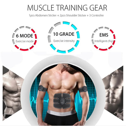 EMS Wireless Muscle Stimulator Trainer Smart Fitness Abdominal Training Electric