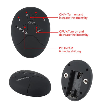 Fitness Gel Pads Abdominal ABS EMS Trainer Weight Loss Muscle Stimulator