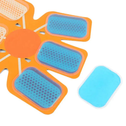 Fitness Gel Pads Abdominal ABS EMS Trainer Weight Loss Muscle Stimulator