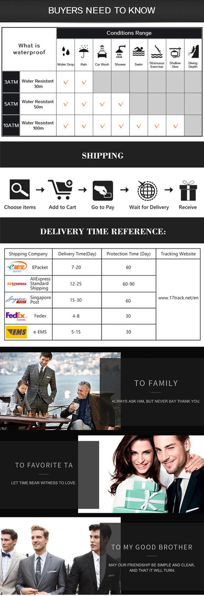 2023 New POEDAGAR Luxury Watch Business Waterproof Male Clock Luminous Date