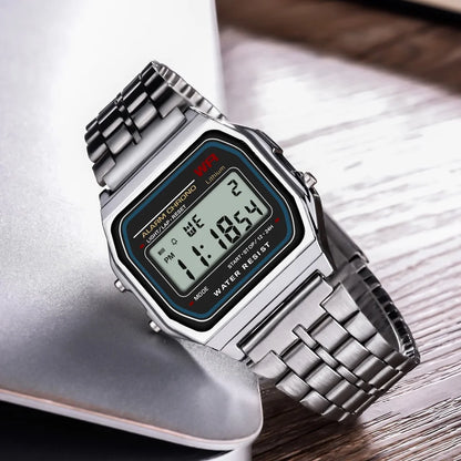 2024 Digital Watches For Men Sports Waterproof Bracelet Clock Gold Electronice