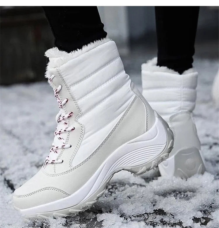 Winter Shoes Waterproof Boots Women Snow Boots Plush Warm Ankle Boots For Women