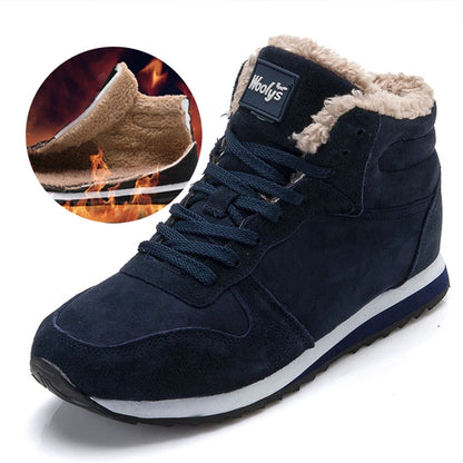 Snow Boots Men Male Men's Sneaker Men's Winter Shoes Plush Ankle Boots