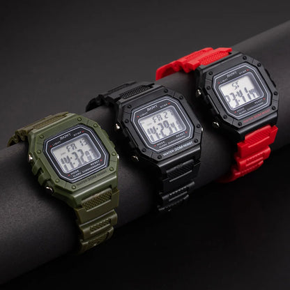 2024 Digital Watches For Men Sports Waterproof Bracelet Clock Gold Electronice