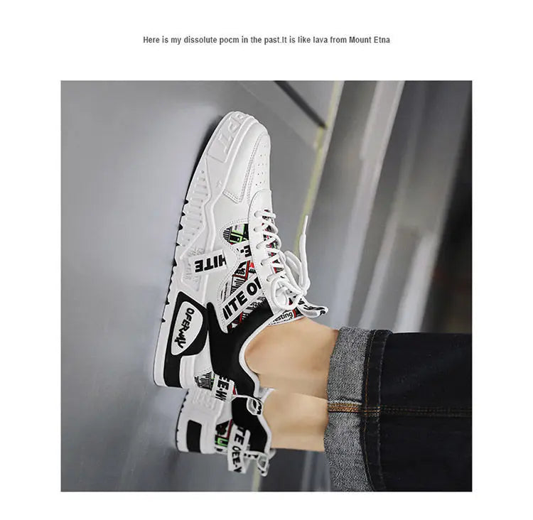 Skateboard Mens Shoes Summer Sneakers Leather Casual Fashion Outdoor Running
