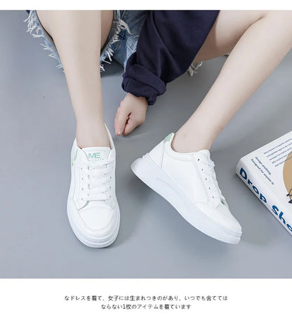 Women's Shoes Summer Thick Sole White Spring Autumn Breathable Platform Tennis
