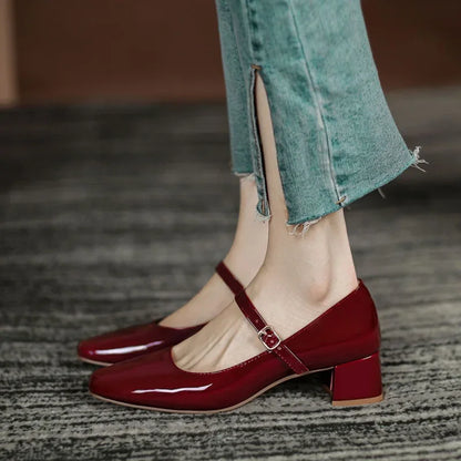 Versatile Patent Leather Pump Versatile Women's Shoes Summer 2024 New Style