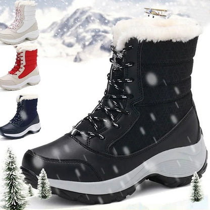 Winter Shoes Waterproof Boots Women Snow Boots Plush Warm Ankle Boots For Women