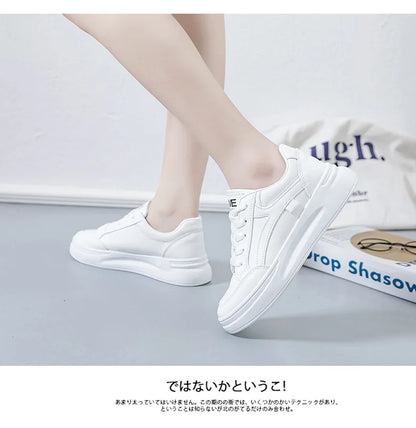 Women's Shoes Summer Thick Sole White Spring Autumn Breathable Platform Tennis