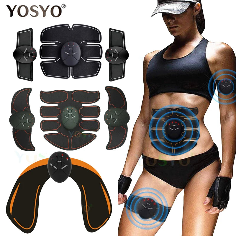 EMS Wireless Muscle Stimulator Trainer Smart Fitness Abdominal Training Electric