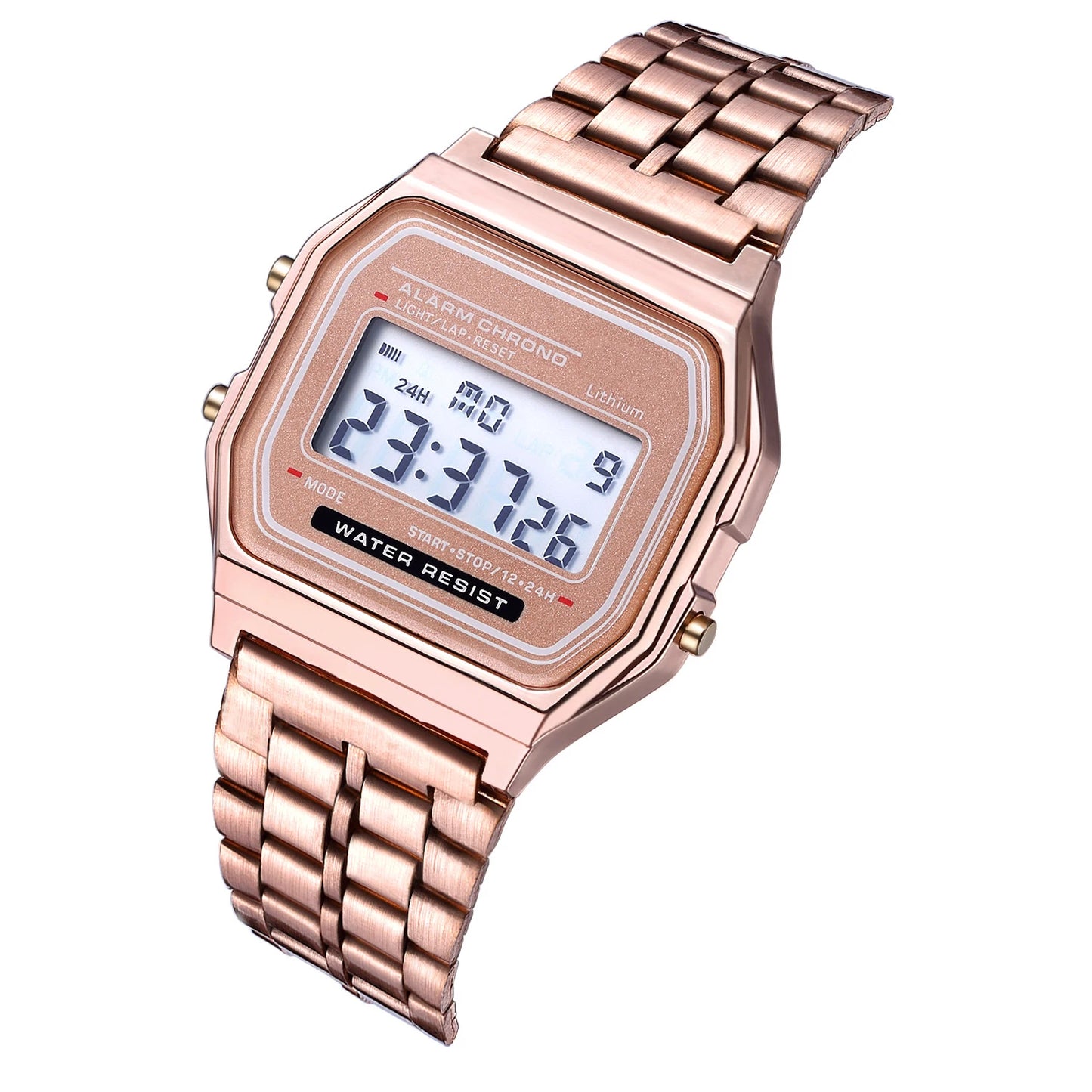 2024 Digital Watches For Men Sports Waterproof Bracelet Clock Gold Electronice