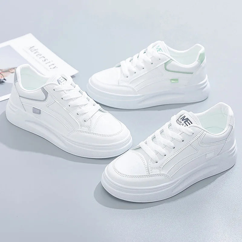 Women's Shoes Summer Thick Sole White Spring Autumn Breathable Platform Tennis