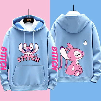 Disney Stitch Different Couple Outfits for Men and Women Casual Sweatshirts