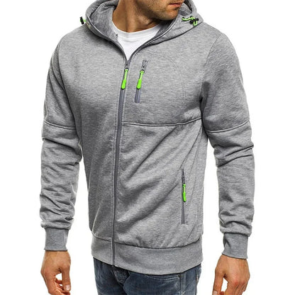 Men's Hoodies Long Sleeve Sweatshirt Zipper Design Hooded Sweatshirt
