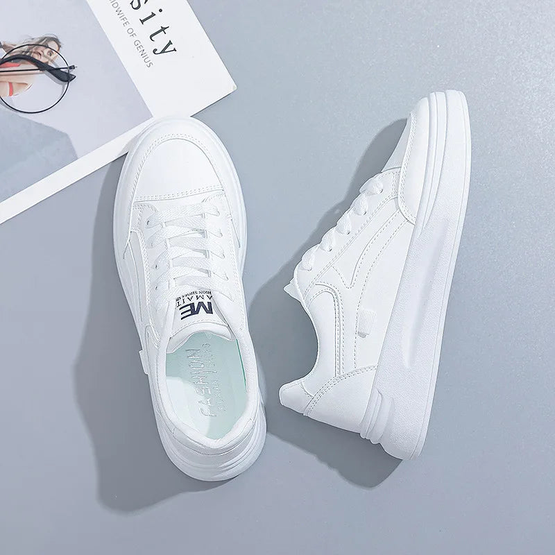 Women's Shoes Summer Thick Sole White Spring Autumn Breathable Platform Tennis