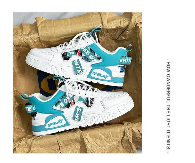 Skateboard Mens Shoes Summer Sneakers Leather Casual Fashion Outdoor Running