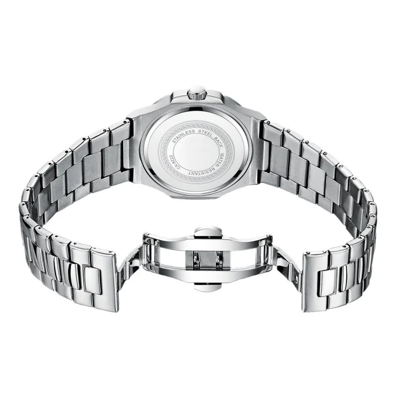 CHENXI 8222 Men's Quartz Watch Luxury Stainless Steel Wristwatch Waterproof