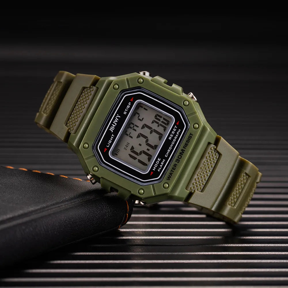 2024 Digital Watches For Men Sports Waterproof Bracelet Clock Gold Electronice