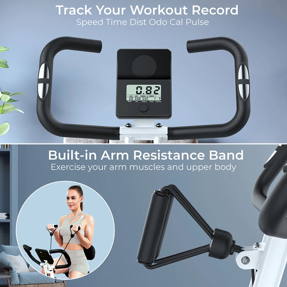 Free Shipping Indoor Bike Heart Rate Detection Digital Display Collapsible