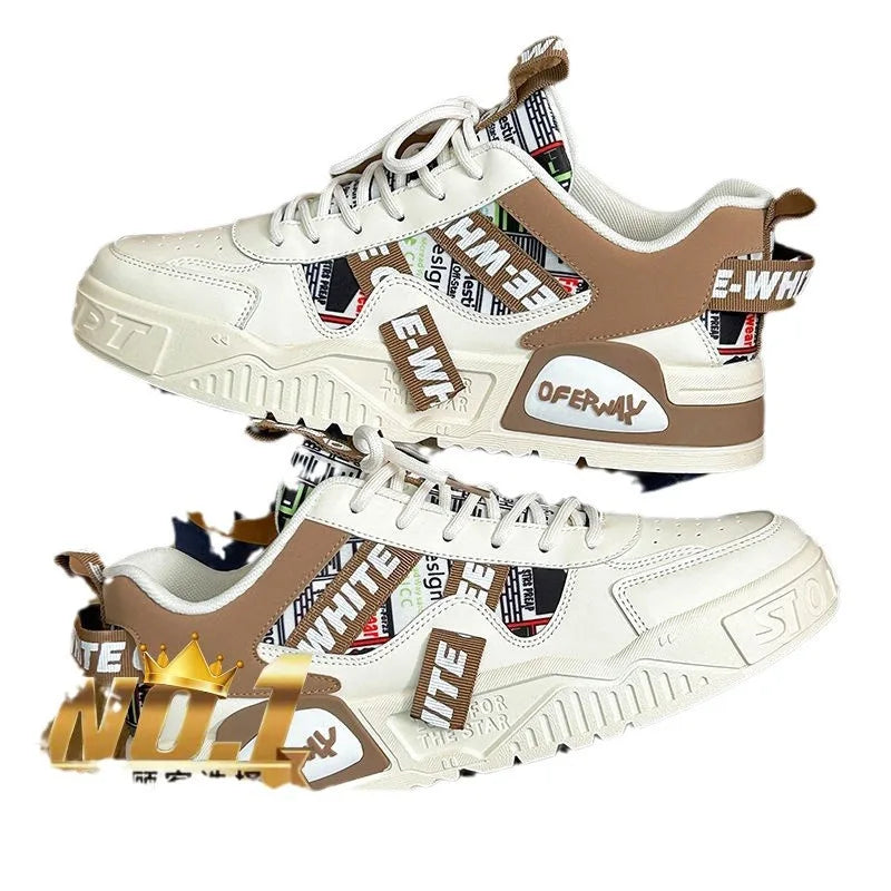 Skateboard Mens Shoes Summer Sneakers Leather Casual Fashion Outdoor Running