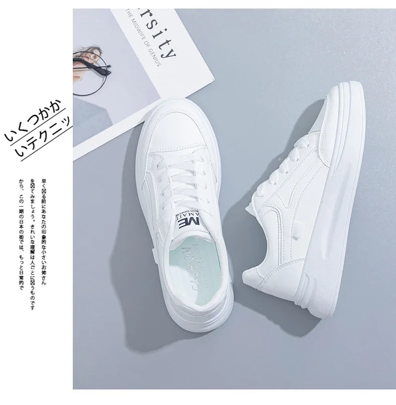 Women's Shoes Summer Thick Sole White Spring Autumn Breathable Platform Tennis