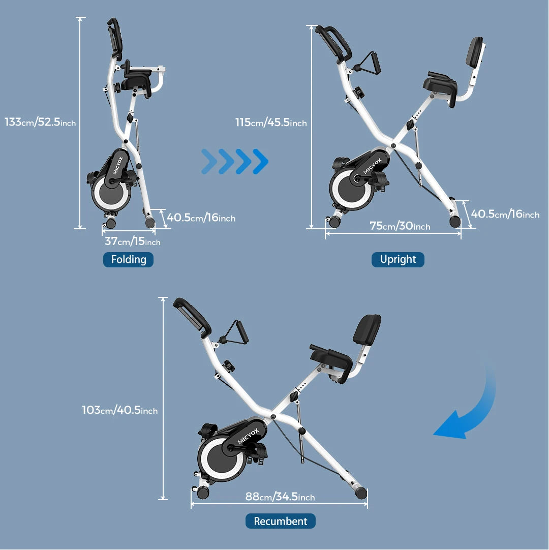 Free Shipping Indoor Bike Heart Rate Detection Digital Display Collapsible