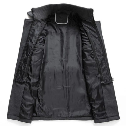 Men's Jackets Winter Autumn Long Windproof Coat Fashion Business Casual Thick