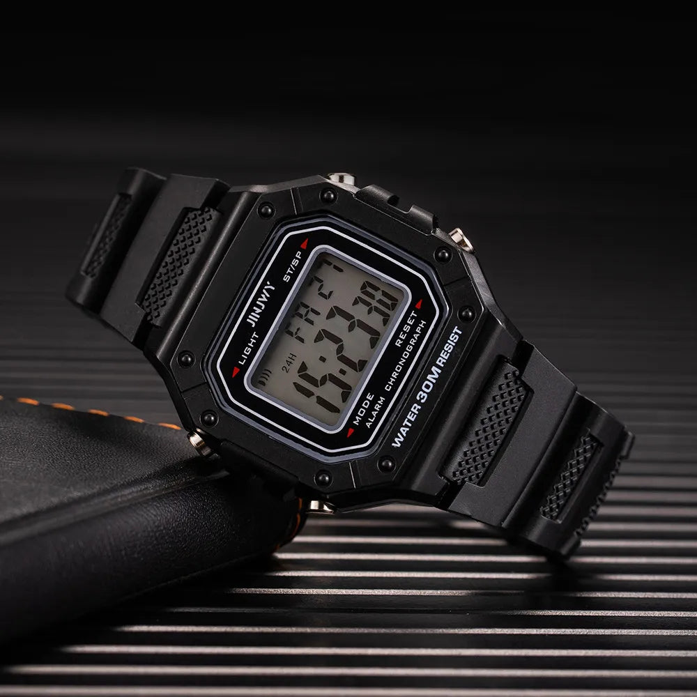 2024 Digital Watches For Men Sports Waterproof Bracelet Clock Gold Electronice