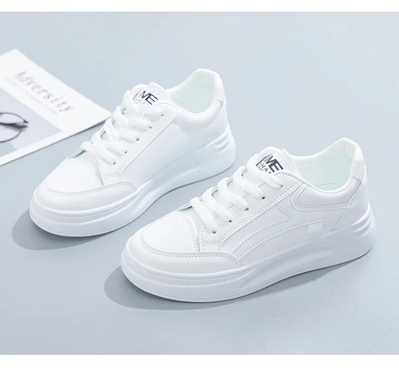 Women's Shoes Summer Thick Sole White Spring Autumn Breathable Platform Tennis