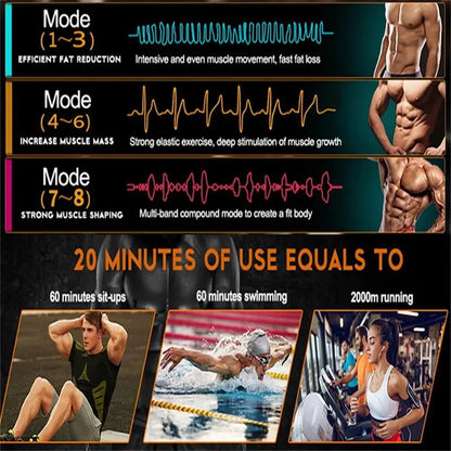 ABS Stimulator Muscle Toner EMS Muscle Stimulator Fitness Weight Loss Massager