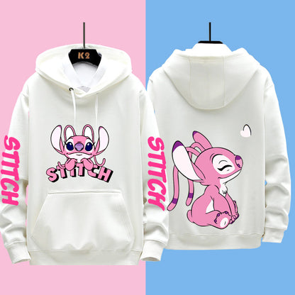 Disney Stitch Different Couple Outfits for Men and Women Casual Sweatshirts