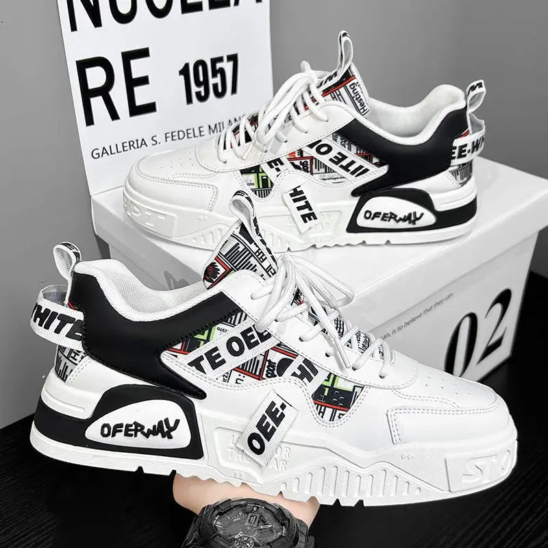 Skateboard Mens Shoes Summer Sneakers Leather Casual Fashion Outdoor Running
