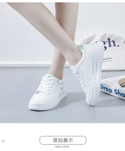 Women's Shoes Summer Thick Sole White Spring Autumn Breathable Platform Tennis