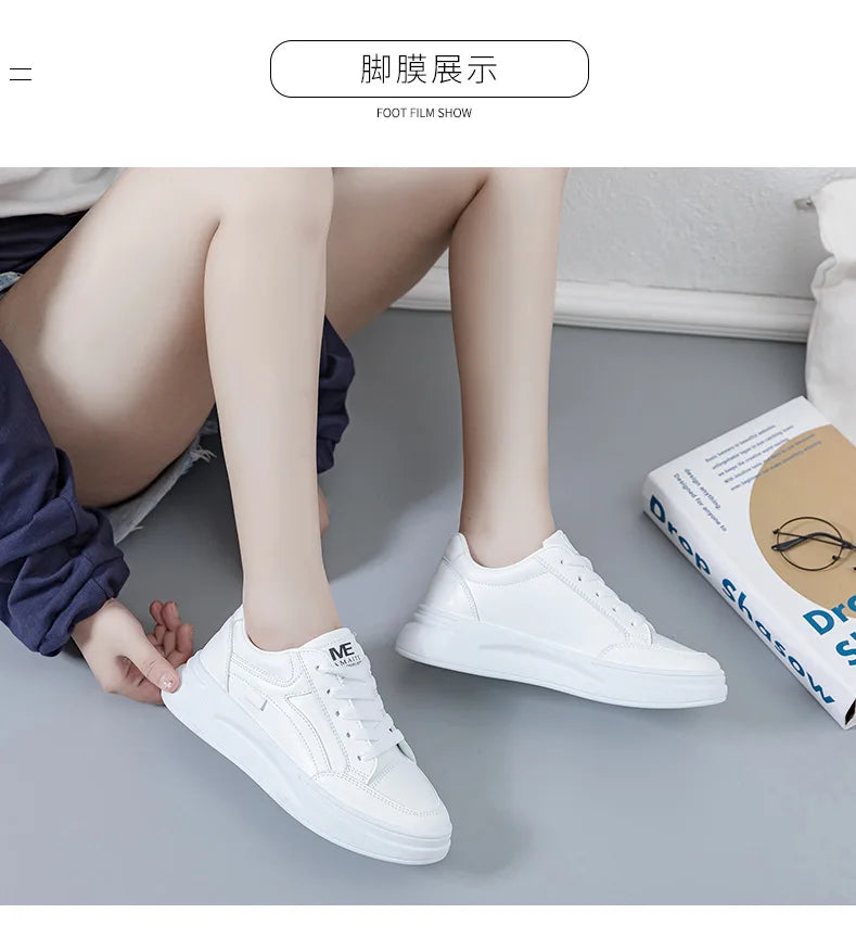 Women's Shoes Summer Thick Sole White Spring Autumn Breathable Platform Tennis