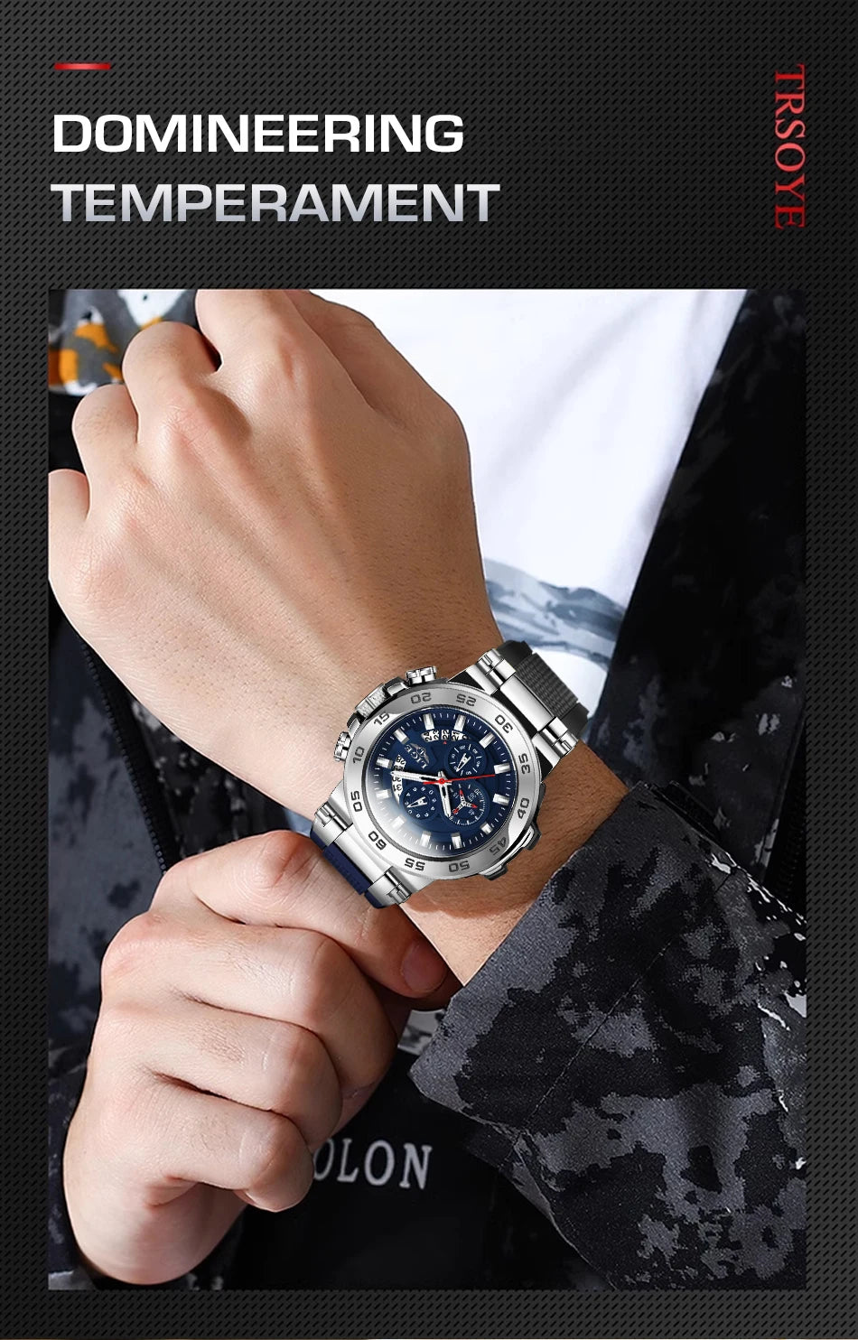 LIGE Sports Man Wristwatch Waterproof Luminous Date Quartz Men Watch Big Dial