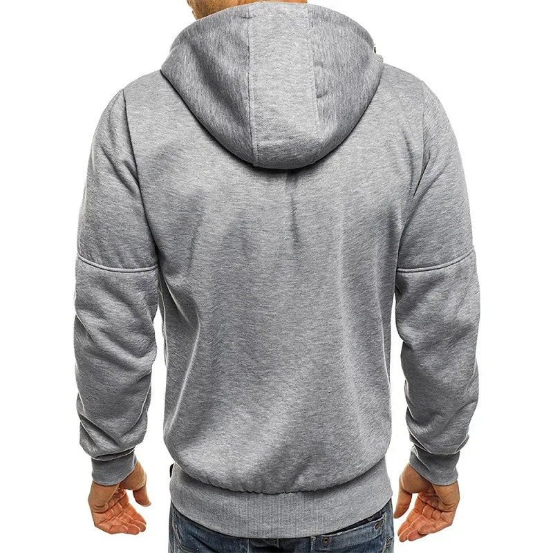 Men's Hoodies Long Sleeve Sweatshirt Zipper Design Hooded Sweatshirt