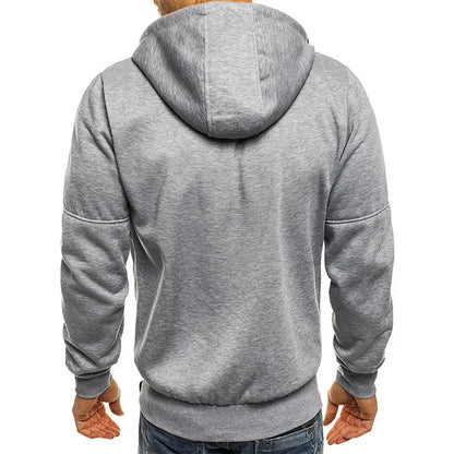 Men's Hoodies Long Sleeve Sweatshirt Zipper Design Hooded Sweatshirt