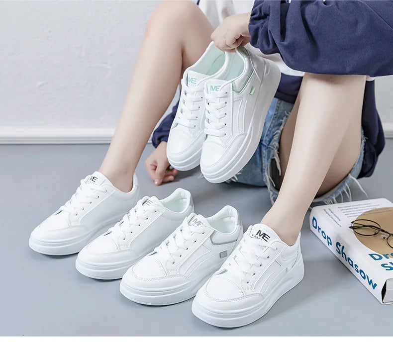 Women's Shoes Summer Thick Sole White Spring Autumn Breathable Platform Tennis