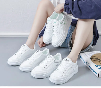 Women's Shoes Summer Thick Sole White Spring Autumn Breathable Platform Tennis