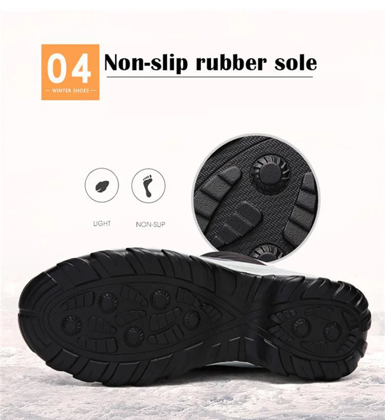 Winter Shoes Waterproof Boots Women Snow Boots Plush Warm Ankle Boots For Women
