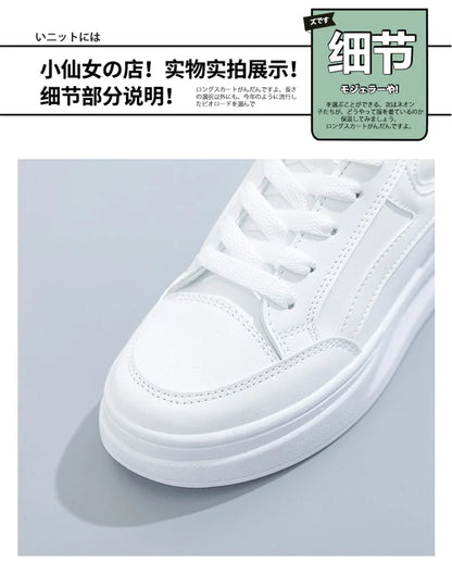 Women's Shoes Summer Thick Sole White Spring Autumn Breathable Platform Tennis